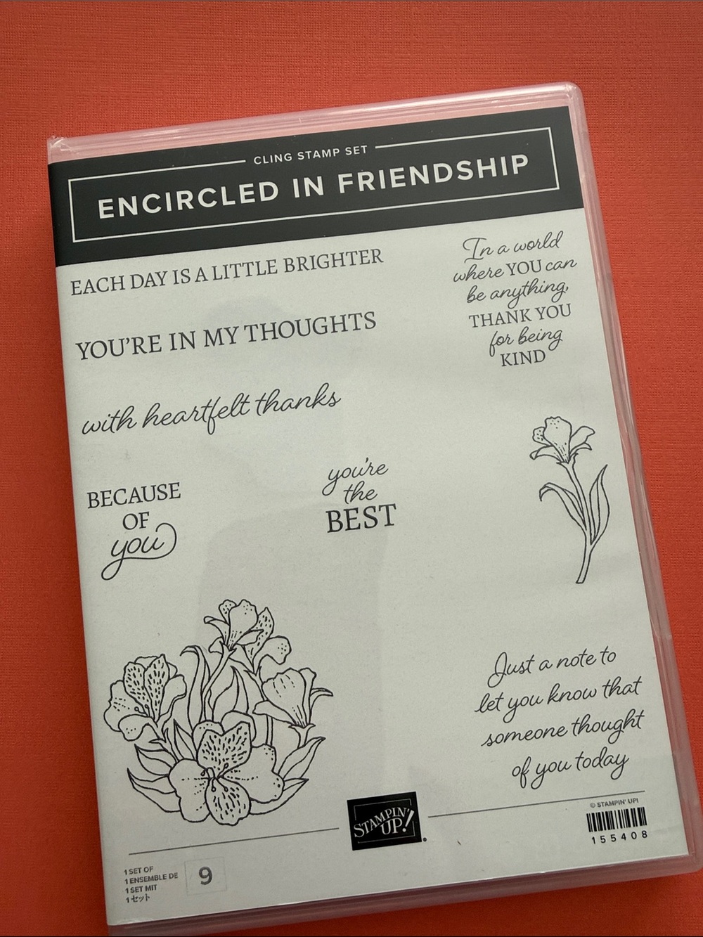Stampin' Up! Encircled in Friendship Cling Stamp Set